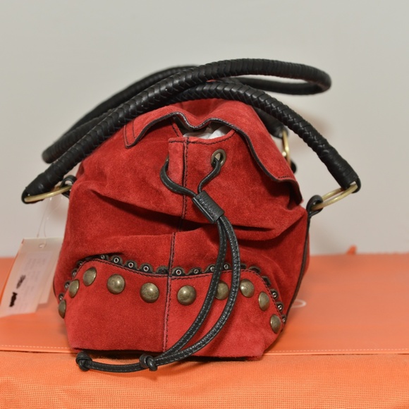 Giorgio G Red Suede Purse - Picture 4 of 5
